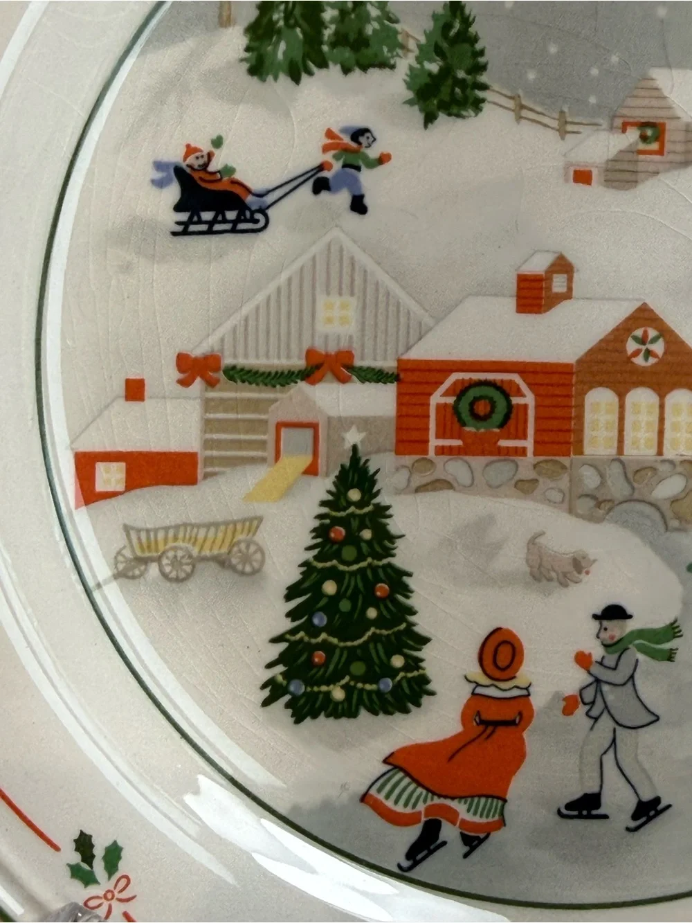 4 Sango Silent Night Plates 3900 Korea 7.5” Christmas Holiday Home Dinnerware